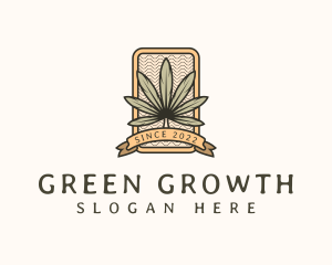 Marijuana Weed Leaf logo design