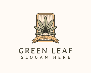 Marijuana Weed Leaf logo design