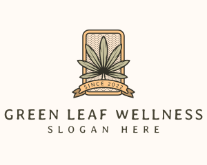 Marijuana Weed Leaf logo design