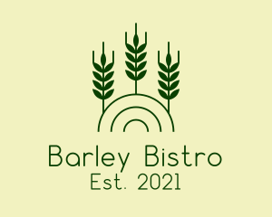 Barley - Wheat Plant Agriculture logo design