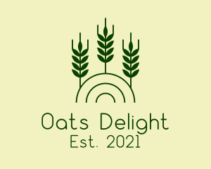 Oats - Wheat Plant Agriculture logo design