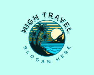 Island Beach Travel Logo