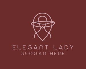 Lady - Fashion Lady Hat Couture logo design