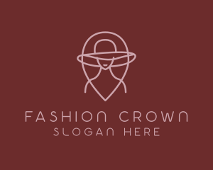 Fashion Lady Hat Couture logo design