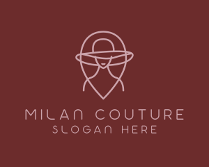 Fashion Lady Hat Couture logo design