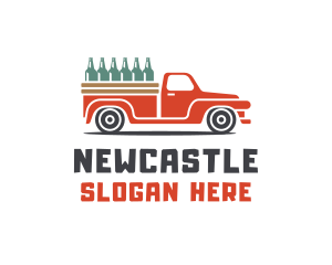 Truck - Beer Brewery Truck Delivery logo design