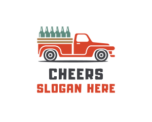 Truck - Beer Brewery Truck Delivery logo design