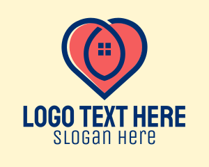 Hospice - Heart House Property logo design