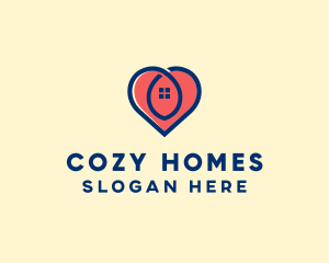 Housing - Heart House Property logo design
