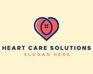 Heart Realty Property logo design