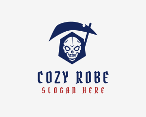 Robe - Smiling Grim Reaper logo design