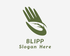Gardening Leaf Hands Logo