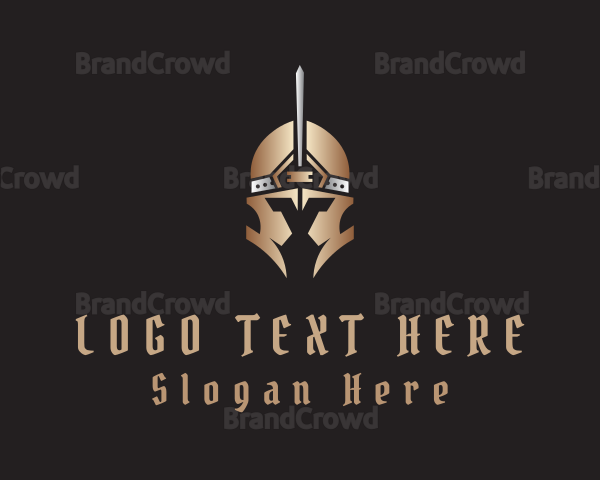 Gladiator Warrior Helmet Logo