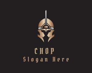 Gladiator Warrior Helmet Logo