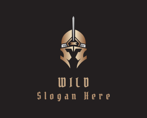 Gladiator Warrior Helmet Logo