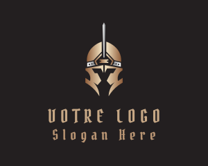 Gladiator - Gladiator Warrior Helmet logo design