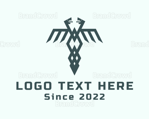 Medical Snake Wings Logo