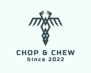Healthcare - Medical Snake Wings logo design