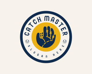 Catcher - Baseball Club Badge logo design