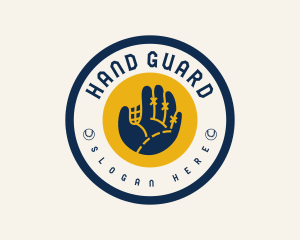 Glove - Baseball Club Badge logo design