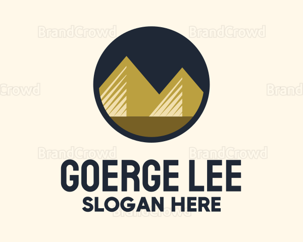 Gold Pyramid Mountain Logo