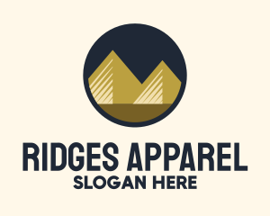 Gold Pyramid Mountain logo design