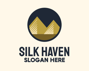 Gold Pyramid Mountain logo design