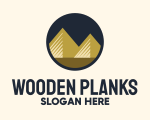 Gold Pyramid Mountain logo design