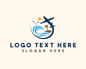 Surf - Tropical Island Tour logo design