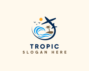 Tropical Island Tour logo design