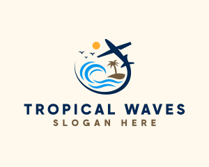 Tropical Island Tour logo design