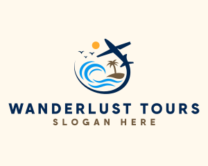 Tropical Island Tour logo design