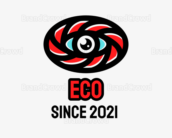 Oval Eye Lens Logo