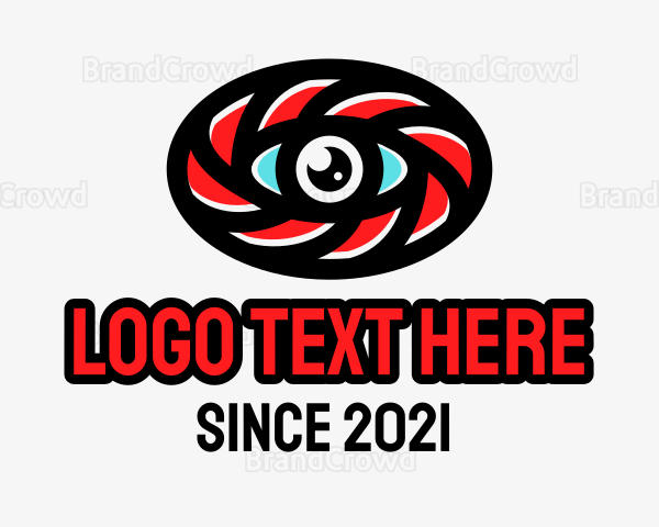 Oval Eye Lens Logo