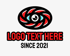 Photo Studio - Oval Eye Lens logo design