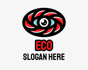 Oval Eye Lens Logo
