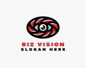 Oval Eye Lens logo design