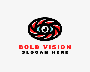 Oval Eye Lens logo design