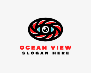 Oval Eye Lens logo design