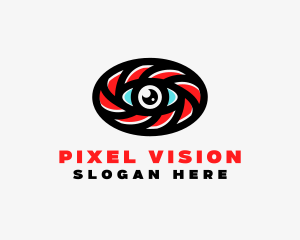 Oval Eye Lens logo design