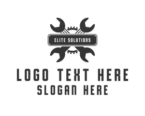 Mechanic Wrench Gear logo design