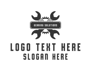 Mechanic Wrench Gear logo design