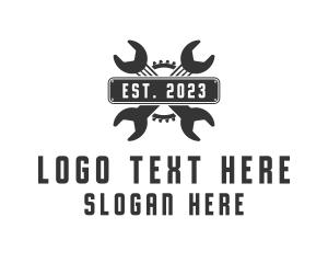 Gear - Mechanic Wrench Gear logo design