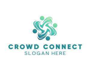 Crowd - Community Group People logo design