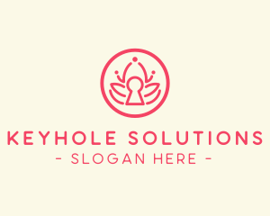 Keyhole - Lotus Keyhole Spa logo design