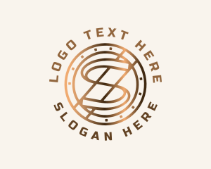 Digital Crypto Letter S  Logo