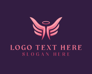 Halo - Angel Wings Memorial logo design