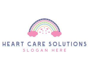 Rainbow Daycare Preschool logo design