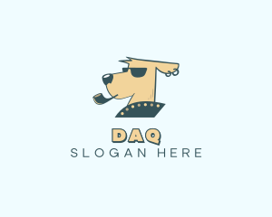 Tobacco - Pet Dog Smoking logo design