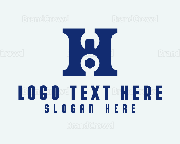 Handyman Tools Letter H Logo